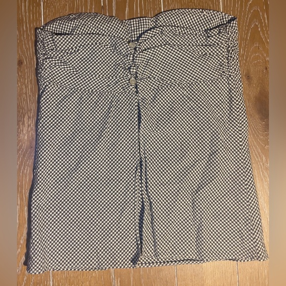 Vintage Volcom Black and White Checkered with open back Top. - Picture 2 of 7